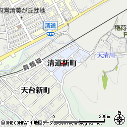 京都府舞鶴市清道新町周辺の地図