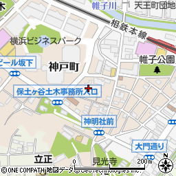 神奈川県横浜市保土ケ谷区神戸町58周辺の地図