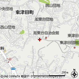 島根県松江市東津田町1669周辺の地図
