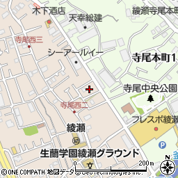 神奈川県綾瀬市寺尾西2丁目13周辺の地図