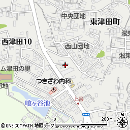 島根県松江市東津田町1610周辺の地図