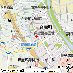 神奈川県厚木市吾妻町周辺の地図
