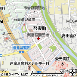 神奈川県厚木市吾妻町1-13周辺の地図