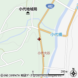 兵庫県美方郡香美町小代区大谷275周辺の地図