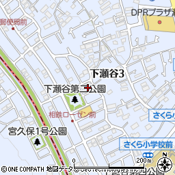 神奈川県横浜市瀬谷区下瀬谷3丁目37周辺の地図