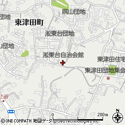 淞東台自治会館周辺の地図