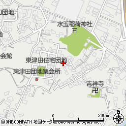 島根県松江市東津田町周辺の地図