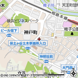 神奈川県横浜市保土ケ谷区神戸町59周辺の地図