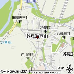岐阜県岐阜市芥見海戸山周辺の地図