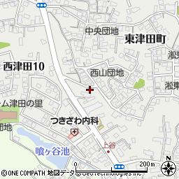 島根県松江市東津田町1608周辺の地図