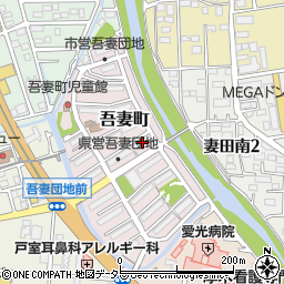 神奈川県厚木市吾妻町1-14周辺の地図