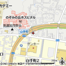 岐阜県美濃加茂市蜂屋町上蜂屋3509周辺の地図