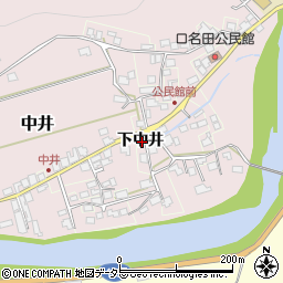 福井県小浜市下中井周辺の地図