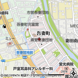 神奈川県厚木市吾妻町1-15周辺の地図