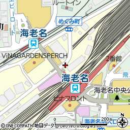海老名駅西口周辺の地図