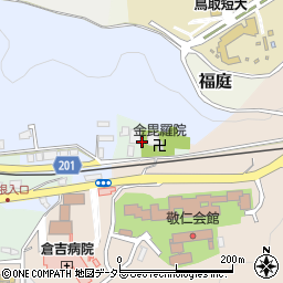 鳥取県倉吉市上井町周辺の地図