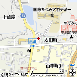 岐阜県美濃加茂市蜂屋町上蜂屋3515周辺の地図