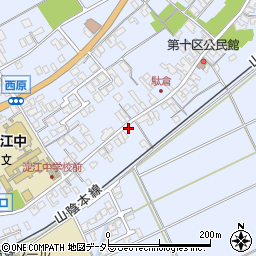 鳥取県米子市淀江町西原363-1周辺の地図
