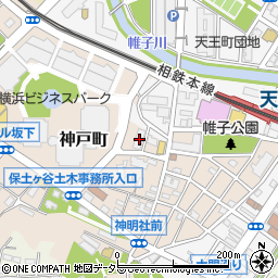 神奈川県横浜市保土ケ谷区神戸町56周辺の地図