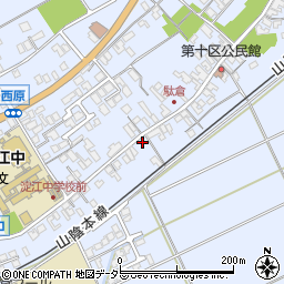 鳥取県米子市淀江町西原363-2周辺の地図
