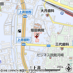 垣田病院周辺の地図