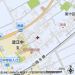 鳥取県米子市淀江町西原638-1周辺の地図