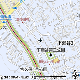 神奈川県横浜市瀬谷区下瀬谷3丁目34周辺の地図