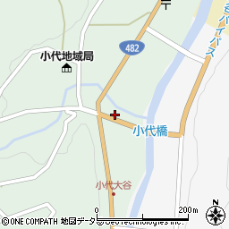 兵庫県美方郡香美町小代区大谷58周辺の地図