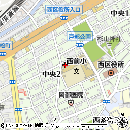横浜市立西前小学校周辺の地図