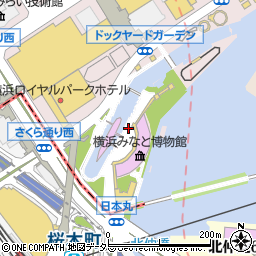 日本丸メモリアルパーク周辺の地図