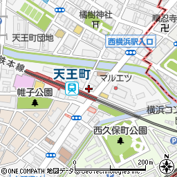 松屋天王町店周辺の地図