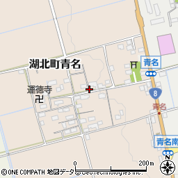 滋賀県長浜市湖北町青名周辺の地図