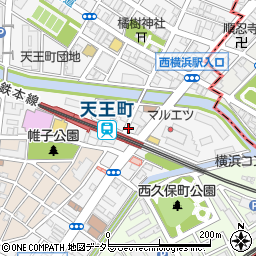 松屋 天王町店周辺の地図