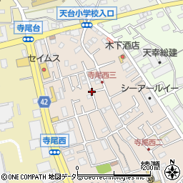 神奈川県綾瀬市寺尾西3丁目周辺の地図
