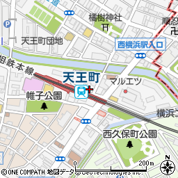 日高屋 天王町駅前店周辺の地図
