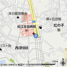 松江保健生活協同組合　経理課周辺の地図