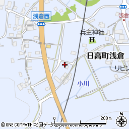 浅倉区公民館周辺の地図