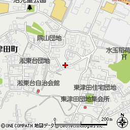 島根県松江市東津田町1420周辺の地図
