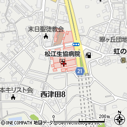 ファーマシィ薬局　松江センター周辺の地図
