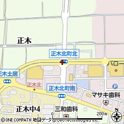 正木北町北周辺の地図