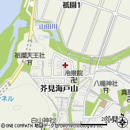岐阜県岐阜市芥見海戸山103周辺の地図