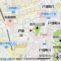 神奈川県横浜市西区御所山町周辺の地図
