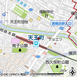 モスバーガー 横浜天王町店周辺の地図