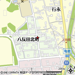 京都府舞鶴市八反田北町周辺の地図