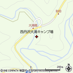 西丹沢大滝キャンプ場周辺の地図