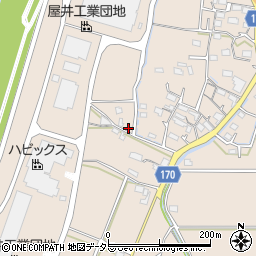 岐阜県本巣市屋井940-3周辺の地図