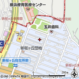 新桜ケ丘団地１４号棟周辺の地図