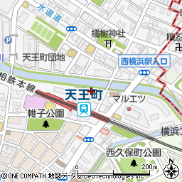 横浜天王町 焼肉 大石周辺の地図