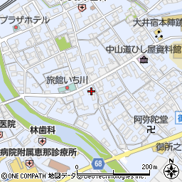 岐阜県恵那市大井町89周辺の地図