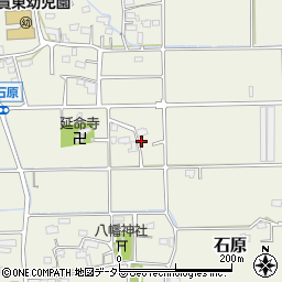 岐阜県本巣市石原周辺の地図